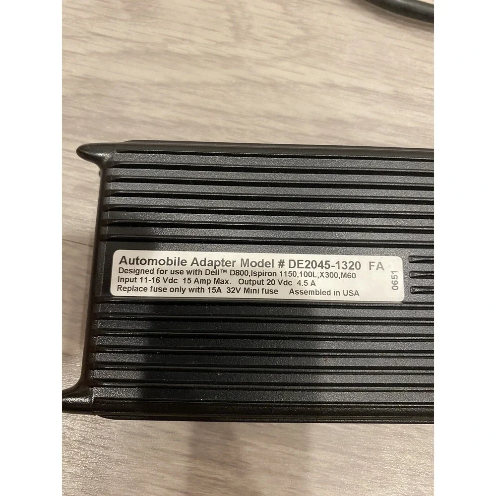 Lind Electronics 12V 90W DC Car Power Adapter for Dell Notebooks DE2045-1320 FA